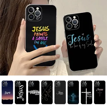 Faith Christian Religious Jesus Art Phone Case For IPhone 15 14 11 12 13 Mini Pro XS Max Cover 6 7 8 Plus X XR SE 2020 Shell