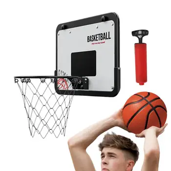 Virš durų krepšinio lankas Automatinis atšokimo lydinio lankas vidaus krepšiniui Žaisti krepšinį Nešiojami lankai židiniui