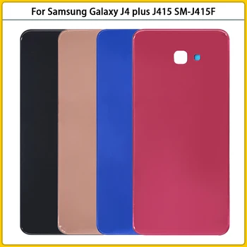 10vnt./lotas Samsung Galaxy J4+ J4 Plus J415 korpuso galinio dangtelio dėklas Galinės baterijos durų važiuoklės korpuso keitimas