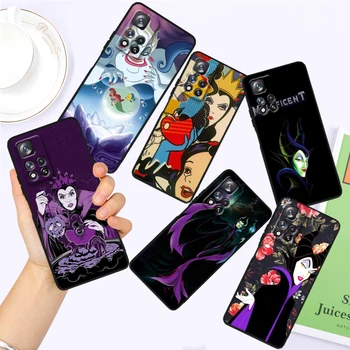 skirta Xiaomi Redmi Note 12R 12 12S Turbo 11 11T 11S 10 10S 9 8 Pro Plus 5G Black Queen Maleficent Ursula galinio telefono dėklas