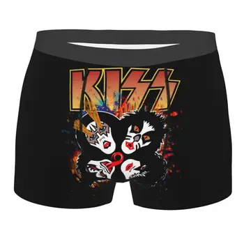 Man Rock Catman Demon Kiss Band Rock And Roll apatiniai drabužiai Juokingi boksininko šortai Kelnaitės Vyriškos minkštos apatinės kelnaitės S-XXL