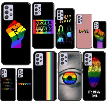 Gėjų lesbiečių LGBT vaivorykštės dėklas, skirtas Samsung A32 A12 A22 A52 A72 A21S A31 A41 A51 A71 A02S A03S A40 A50 A70 Coque