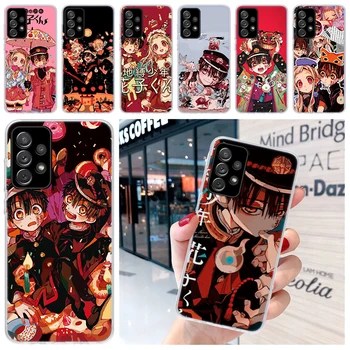 Tualetu surištas Hanako Kun Anime minkštas telefono dėklas, skirtas Samsung A54 A53 A52 A14 A13 A12 A24 A23 A22 A34 A33 A32 A03S A02S A04S Cover F