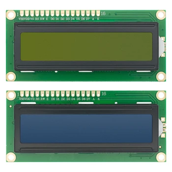 LCD1602 su i2C moduliu Mėlyna / Geltona Žalias ekranas 16x2 simbolių LCD ekranas PCF8574T PCF8574 IIC I2C sąsaja 5V