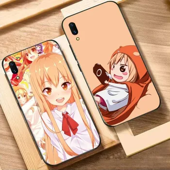 Anime Umaru Chan Doma telefono dėklas, skirtas Huawei Mate 40 30 20 10 Pro Lite Nova 9 8 5T Y7p Y7 minkštas juodas telefono dangtelis