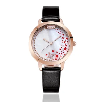 Fashon moterų prekės ženklo laikrodžiai odiniai dirželiai laisvalaikio rankiniai laikrodžiai