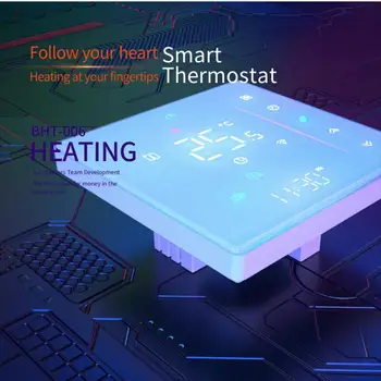WiFi išmanusis termostatas temperatūros reguliatorius Savaitinis programuojamas palaikymas Touch APP valdymas balsu per Alexa Home
