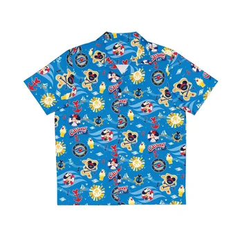2023 Nauji peliuko Mikio havajietiški marškiniai Madingi vyriški marškinėliai su sagomis aukštyn 