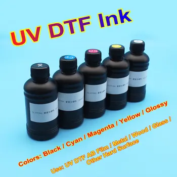 1000ml UV rašalas UV DTF AB plėvelės spausdintuvo rašalas Epson R1390 1410 1400 1500W L805 L800 L1800 P600 DX5 DX6 DX7 TX800 XP600 Liquid UV