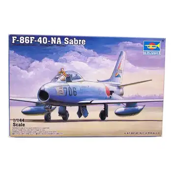 1:144 Šiaurės Amerikos F-86 Saber F-40 reaktyvinių naikintuvų plastikinio surinkimo modelis