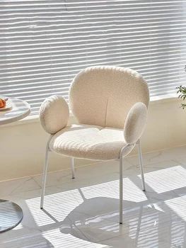 Šiaurės šalių svetainės kėdės Prabangus atlošas Valgomojo kėdė Miegamojo imitacija Ėrienos aksomas Sressing Kėdė Minkštas krepšys Laisvalaikio kėdė