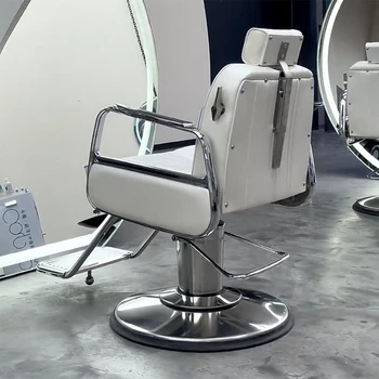 salono riedėjimo specializacija Kirpyklos kėdės Komfortas Turėklai Kirpyklos kėdės Priėmimas Silla Barberia komerciniai baldai RR50BC