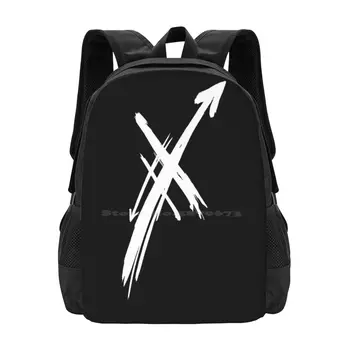 Xs & Arrows Logotipo marškinėliai ir aksesuarai Krepšys Kuprinė vyrams Moterys Merginos Paauglių Xs strėlių juostos logotipas