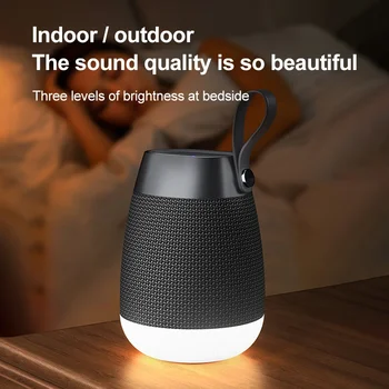 outdoor Mini audio belaidis Bluetooth garsiakalbis RGB šviesos efektas kempingo atmosfera daugiafunkcinė nešiojama vandeniui atspari kolona