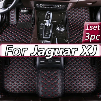 Automobiliniai grindų kilimėliai Jaguar XJ X351 2010~2019 5seat Patvarus odinis kilimėlis Anti Dirty Pads Kilimas Automobilių salono dalys Automobilių aksesuarai