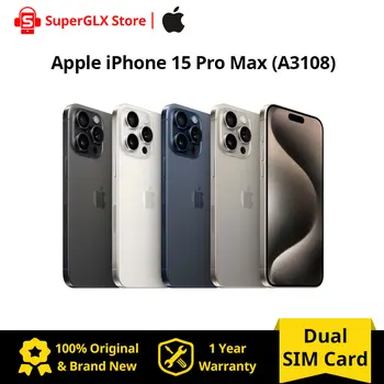 2023 Originalus Apple iPhone 15 Pro MAX 8GB RAM 256GB/512GB/1TB ROM A17 Pro Bionic Chip 6.7'' 120Hz Super Retina XDR ekranas NFC