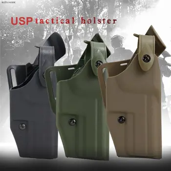 Taktinis dešinės rankos pistoleto dėklas Juosmens irklo diržo kilpos pistoleto dėklas HK USP kompaktiškiems 
