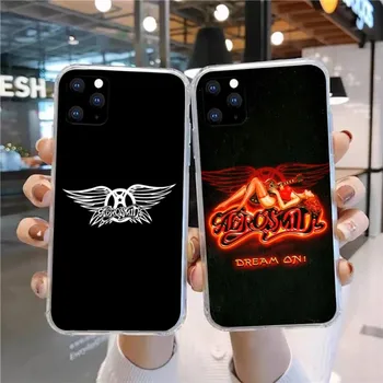 Aerosmith Rock Cool telefono dėklas, skirtas Huawei P50 P40 P30 Pro Mate 40 30 Pro Nova 8 8i Y7P Honor Skaidrus telefono dangtelis