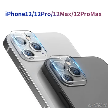 Fotoaparato objektyvo ekrano apsauga, skirta iPhone 12 Pro Max 2020 dėklui, skirtam iPhone 11 Pro X XS Max XR 8 7 Plus grūdinto stiklo objektyvo plėvelei