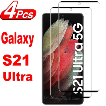2/4Pcs 3D ekrano apsauginis stiklas Samsung Galaxy S21 Ultra 5G S20 S22 S23 S24 Ultra Plus grūdintas stiklas