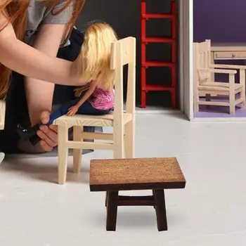 1:12 1:6 Mini medinis suoliukas Priedai Žaislų dekoracijos reikmenys Apsimesti Žaisti Baldai Žaislai svetainei Namų miegamojo papuošalai