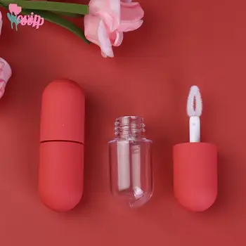 4.5ML Tušti PE lūpų blizgesio vamzdeliai Plastikiniai mini mėginiai Kosmetikos konteinerių organizatorius Lūpų dažai Pakartotinai užpildomi buteliukai Lūpų blizgio vamzdeliai
