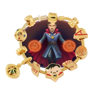 Marvel Legends Doctor Strange Bracelet Avengers Eye Of Agamotto Jewelry Pendant Disney Charm Apyrankė gerbėjams Dovanos