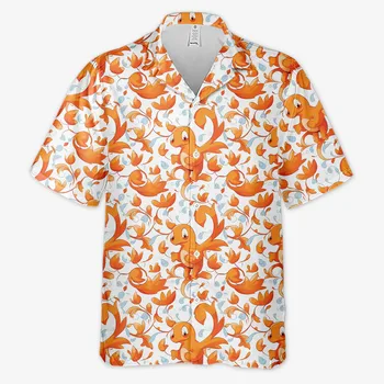PKM Tropiniai Havajų marškiniai trumpomis rankovėmis Havajų marškinėliai 4 stilius