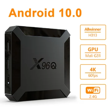Transpeed Android 10.0 TV Box 4K 3D 2.4G WiFI Allwinner H313 USB 2.0*2 Media grotuvas Labai greitas dėžutės viršutinis langelis