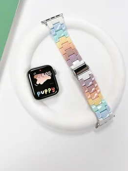 PC mišrios spalvos naujos spalvos dirželis Apple Watch Band 44mm 40mm 41mm 42mm 38mm 49mm 44mm Apyrankė Apple Watch 8 45mm apyrankės Ultra