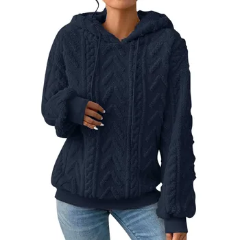 Moteriški džemperiai ilgomis rankovėmis Laisvalaikio džemperiai su užtraukiamu raišteliu su gobtuvu moterims Megztiniai ropa mujer juvenil кофта женская