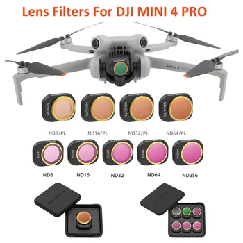 objektyvo filtras DJI Mini 4 Pro objektyvų filtrų rinkinys UV CPL ND NDPL 8/16/32/64 skirtas DJI Mini 4 Pro optinio stiklo dronų priedams