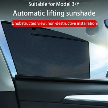 Tesla Model 3 Y X S Automobilio salono šoninis langas Skydelis Saulės skydelis Pakeliamas langas Skydelis Skydelis Priekinio stiklo apsauga Automatiniai priedai