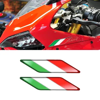 3D šviesą atspindinčių motociklų priedai Dekoratyviniai lipdukai Lipdukai Italijos vėliavai