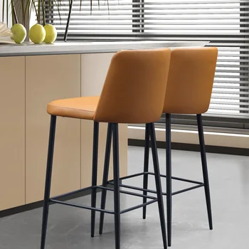 Minimalistinės baro kėdės Nešiojamo dizaino restoranas Šiaurietiškos kėdės Virtuvė Modernus Bancos Para Barra De Cocina aksesuarai Pagrindinis