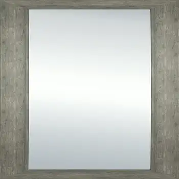 Stačiakampis veidrodis, 17Inx53In, kaimiška pilka