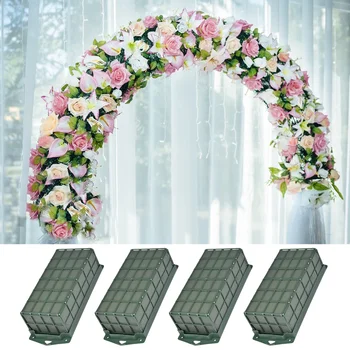 Gėlių putų narvas Dekoratyvinis vestuvių automobilis Gėlių putų plytos 2VNT vestuvių stalo dekoro puošmena 