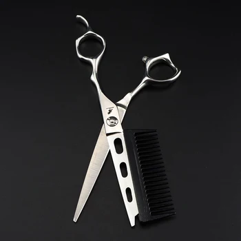 Profesionalus plaukų žirklinis su šukomis Kirpyklos kirpimo mašinėlės Kirpyklos įrankiai Kirpčiukai Žirklinis