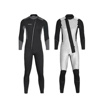 Advanced Men Titanium Wetsuit Neoprene 5/3mm CR triatlonas Nardymo kostiumas Kombinezonas Scuba Plush Dive Winter Spearfishing maudymosi kostiumėlis