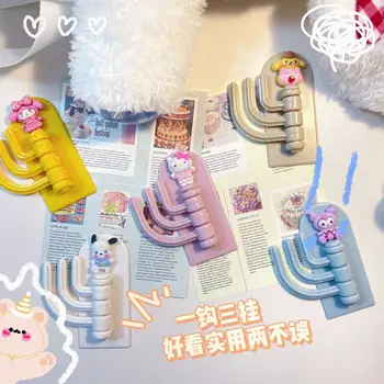 Kawaii Hello Kitty Self Adhesive Hook Sanrio Kuromi Anime Universalūs sieniniai kabliukai Mielas raktų saugojimas Pakabos namų organizatoriaus kablys