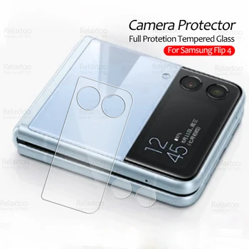 Galinės kameros apsauga grūdintas stiklas Samsung Galaxy Z Flip 4 5G dėklas Sumsung ZFlip4 Flip4 4Flip ZFlip 4 galinio objektyvo žiedo dangtelis