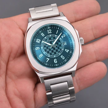 Parnis 42MM mėlynas ratukas Mechaniniai automatiniai vyriški laikrodžiai Miyota 8215 Auto Date Movement vyriškas laikrodis 2023 Prabangus prekės ženklas reloj hombre
