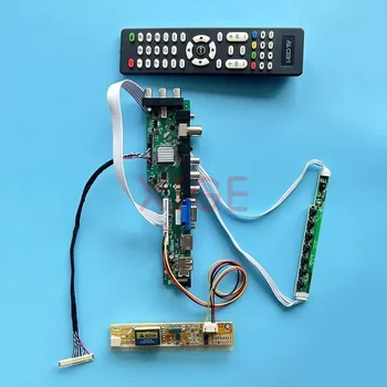 Valdiklio plokštės fit B150XG01 B150XG02 B150XG05 B150XG07 komplektas DVB skaitmeninis LVDS-30Pin USB+HDMI+VGA+AV+IR LCD ekranas 1CCFL 1024 * 768