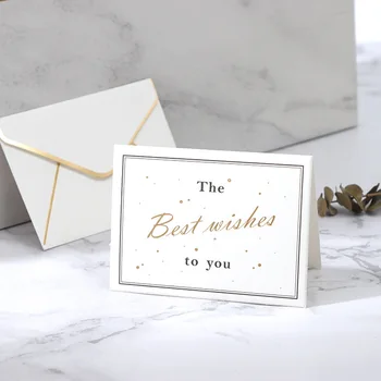 10vnt Kraft rankų darbo pranešimų kortelė Spalvinga popierinė amatų dovanų kortelė Geriausias noras gėlių vestuvių palankumo vakarėlio tiekimas