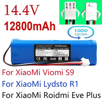 XiaoMi Lydsto R1 Roidmi Eve Plus Viomi S9 roboto dulkių siurblio akumuliatoriaus paketo pakeitimas Talpa 12800mAh priedai Dalys