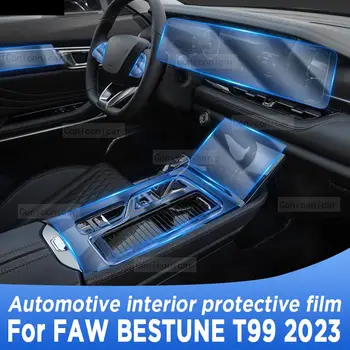 skirta FAW BESTUNE T99 2023 Pavarų dėžės skydelio navigacijos ekranas Automobilių salonas TPU apsauginės plėvelės dangtelis Apsauga nuo įbrėžimų lipdukas