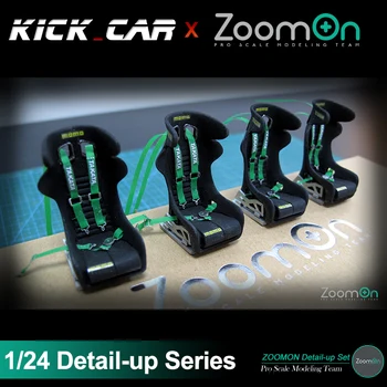 ZoomOn Z039 modelio transporto priemonės dervos dalysMomo Daytona lenktyninių sėdynių detalių rinkinys Menų mėgėjų dovana profesionaliems suaugusiems