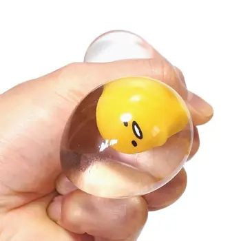 Sanrio Gudetama Mielas animacinis filmas Kiaušinių streso malšintojas Išspausti žaislinę lėlę Skaidrus ventiliacijos kamuolys Anime periferiniai įrenginiai Vaikų festivalio dovana