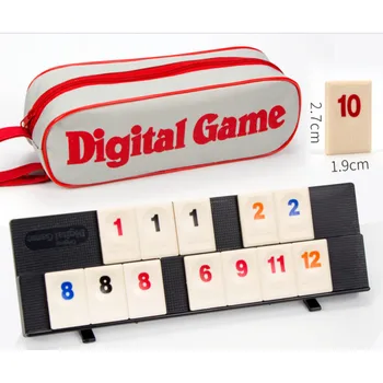 Portable Digital Game Rummy Israel Mahjongs Israel Fast Moving Tile Classic Board Game 2-4 People Hotest Party Game