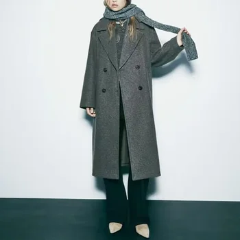 2024 Hotsale Moteriška striukė Žieminis ilgas paltas Windbreaker Moteriškas dvivietis Elegantiškas Antumn Trench Viršutiniai drabužiai Kokybiškos viršūnės